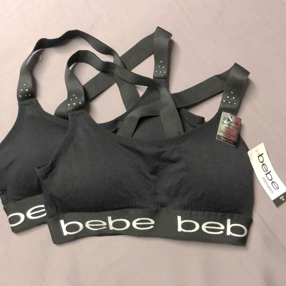 Bebe sports 2 pack bras